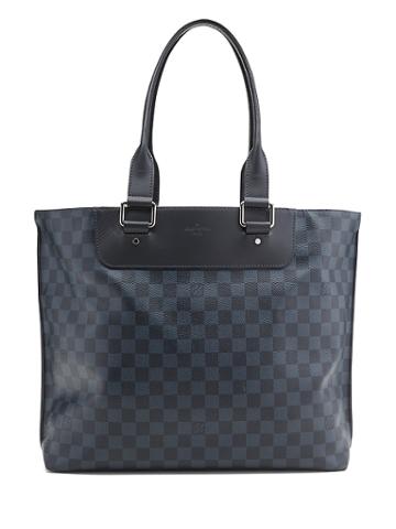 Banana Republic Mens Luxe Finds   Louis Vuitton Damier Cobalt Cabas Voyage Tote Bag Black & Ecru Size One Size