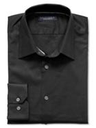 Banana Republic Slim Fit Stretch Poplin Dress Shirt - Black