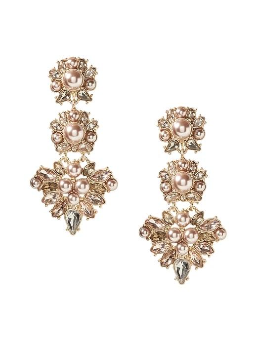 Banana Republic Womens Budding Pearl Clip-on Earring Gold Size One Size