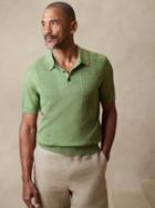 Giorgio Cotton-linen Sweater Polo Shirt