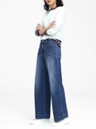 Banana Republic High-rise Wide-leg Patch Pocket Jean