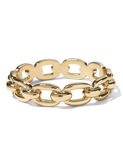 Banana Republic Womens Frozen Link Bangle Gold Size One Size