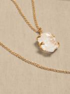 Anatolia Long Crystal Pendant Necklace | Aureus + Argent