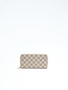 Banana Republic Luxe Finds Louis Vuitton Damier Azur Zippy Wallet - White