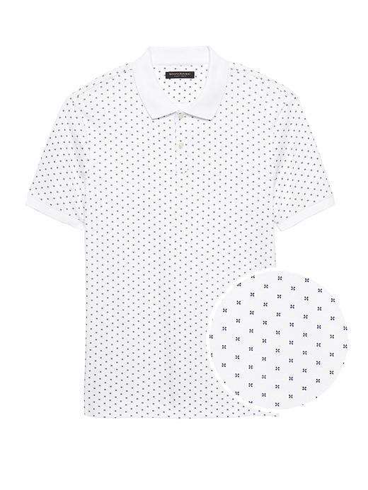Banana Republic Luxury-touch Printed Polo Shirt