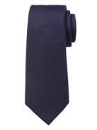 Banana Republic Mens Solid Silk Wool Tie Navy Size One Size