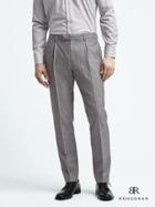 Banana Republic Mens Slim Monogram Gray Stripe Wool Blend Suit Trouser - Gray