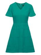 Banana Republic Womens Flutter Sleeve Fit-and-flare Dress Emerald Size 12