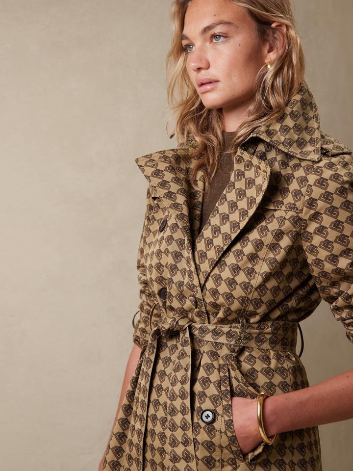Petite Logo Timeless Trench Coat