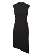 Banana Republic Womens Petite Mock-neck Sheath Dress Black Size 0
