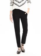 Banana Republic Avery Fit Black Lightweight Wool Crop Size 0 Petite - Black
