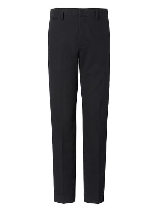 Banana Republic Mens Mason Tapered Textured Trouser - Charcoal