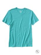 Banana Republic Factory Fitted V Neck Tee - Fresh Turquoise