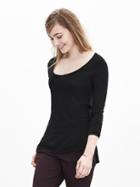 Banana Republic Womens Modal Scoop Neck Tee Size L - Pure Red