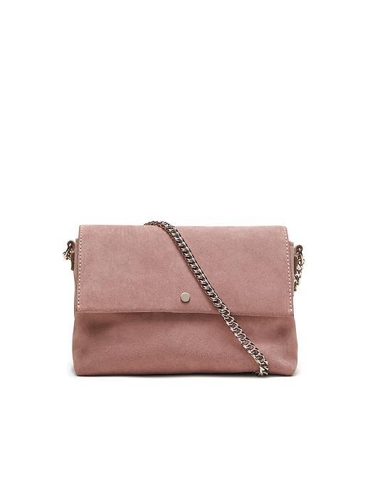 Banana Republic Chain Suede Shoulder Bag Size One Size - Lilac