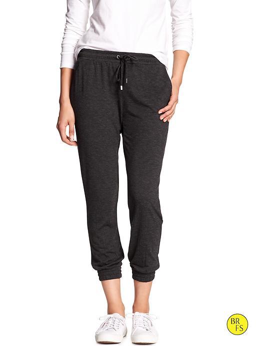 Banana Republic Womens Factory Space Dyed Drawcord Pant Size L - Black