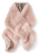 Banana Republic Faux Rabbit Fur Scarf - Blush