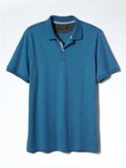 Banana Republic Mens Luxury Touch Polo - Azure Blue