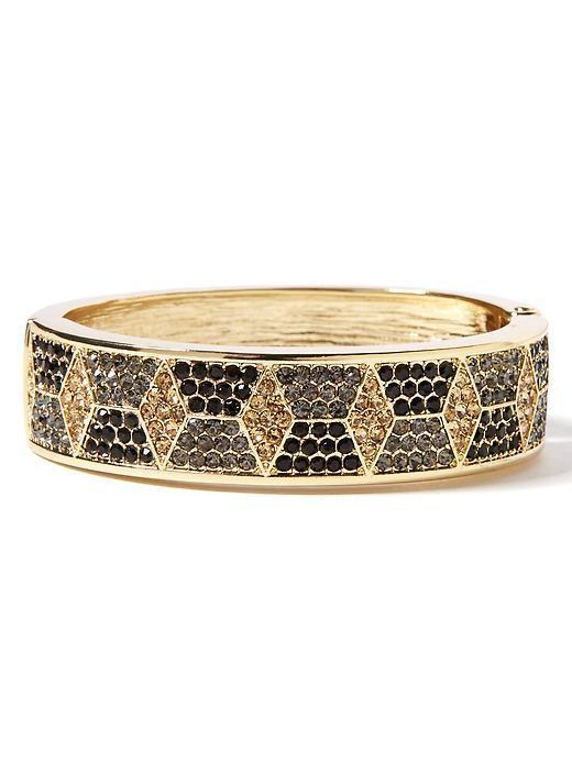 Banana Republic Geo Pave Bracelet - Gold
