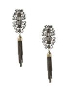 Banana Republic Crystal Pyramid Drop Earring Size One Size - Clear Crystal