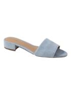 Banana Republic Womens Low Heel Slide Light Blue Suede Size 9 1/2