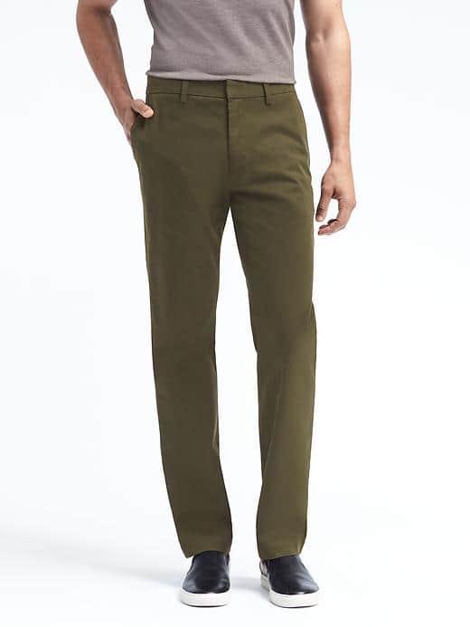 Banana Republic Mens Emerson Straight Chino - Mistletoe