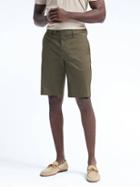 Banana Republic Mens Emerson Luxe Stretch Short - Utility Green