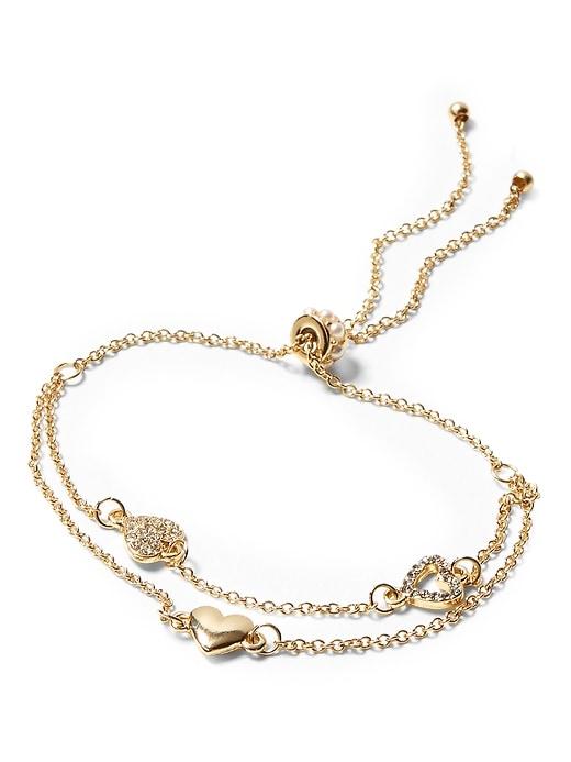 Banana Republic Heart Slider Bracelet