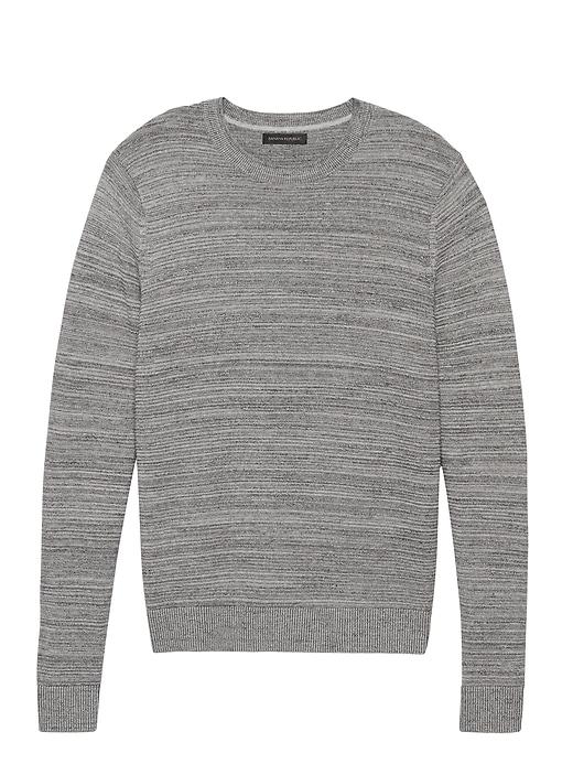 Banana Republic Mens Cotton Crew-neck Sweater Gray Size Xs