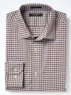 Banana Republic Mens Camden Fit Non Iron Stretch Check Shirt - Iced Coffee