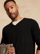 Italian Merino V-neck Sweater
