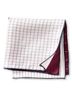 Banana Republic Mens Four In One Silk Pocket Square Size One Size - Red