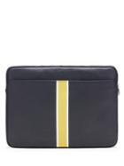 Banana Republic Mens Large Leather Pouch Navy Blue Size One Size