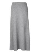 Banana Republic Womens Italian Superloft Midi Sweater Skirt Heather Gray Size Xl