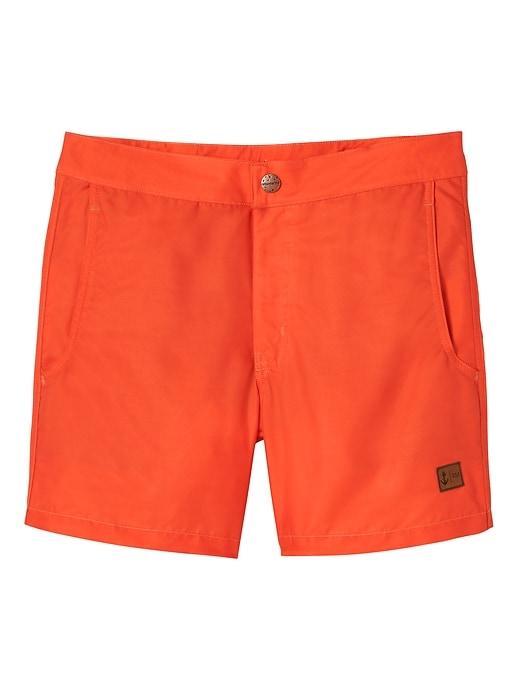 Banana Republic Mens Retromarine   Solid Swim Short Orange Size 31w