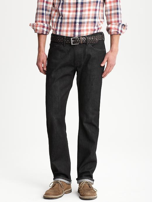 Banana Republic Vintage Straight Dark Grey Jean - Gray