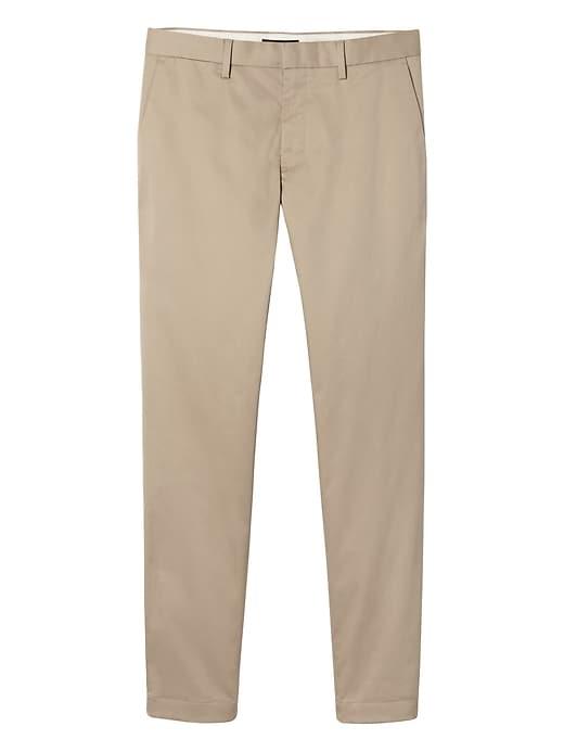 Banana Republic Mens Mason Athletic Tapered Rapid Movement Chino Pant Khaki Size 33w