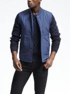 Banana Republic Quilted Vest - Blue