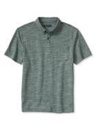Banana Republic Mens Slub Pique Polo Size L Tall - Deep Hunter
