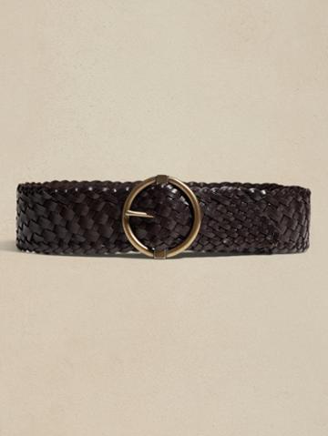 Anello Braided Leather Belt