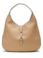 Banana Republic Womens Luxe Finds   Gucci Leather Jackie Hobo Bag Geo Brown Size One Size