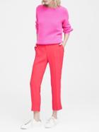 Banana Republic Petite Avery Straight-fit Solid Ankle Pant