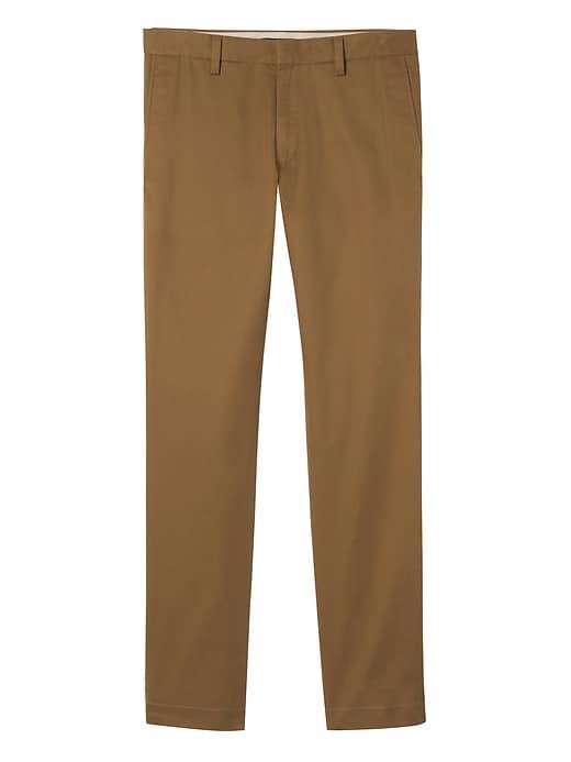 Banana Republic Mens Emerson Straight Chino Pant Dark Acorn Size 40w