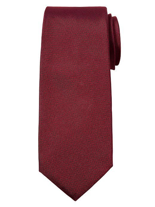 Banana Republic Mens Oxford Silk Tie Size One Size - Red