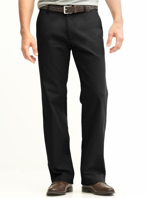 Banana Republic Gavin Fit Straight Chino - Black