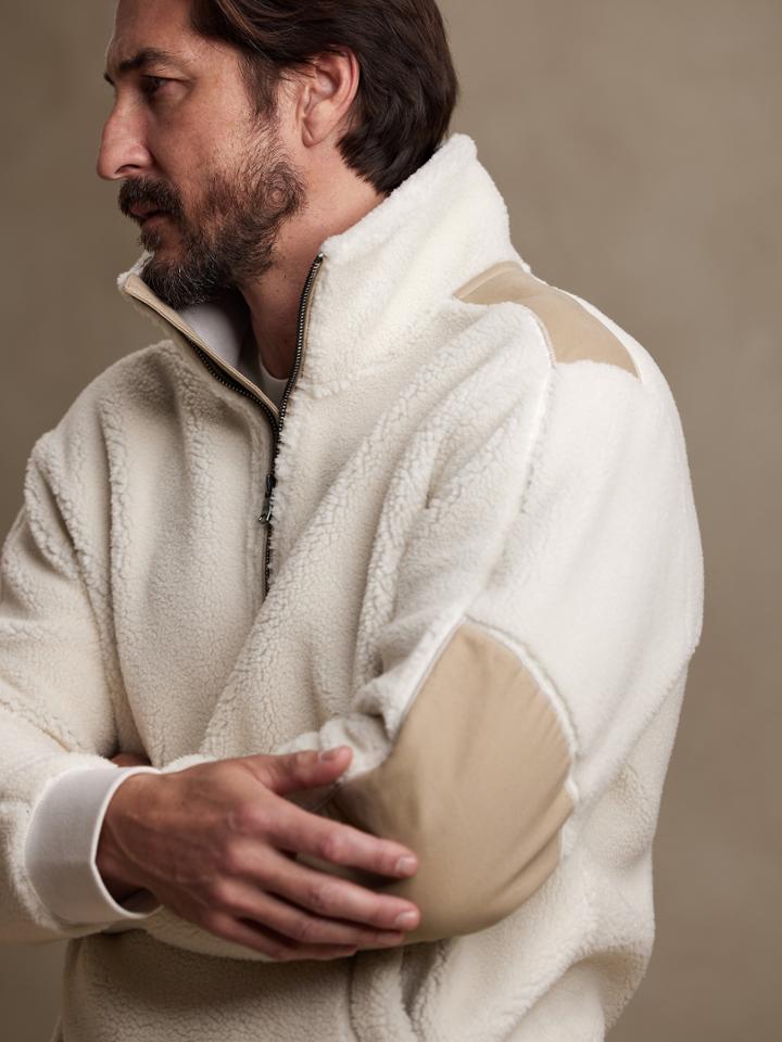 Half-zip Sherpa Sweater