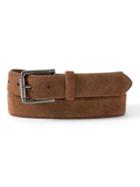 Banana Republic Mens Bombay Suede Belt Cinnamon Brown Size 34