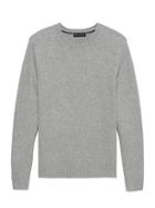 Banana Republic Mens Br X Kevin Love   Cotton-wool Blend Texture Sweater Heather Gray Size Xs