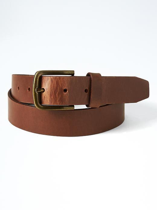 Banana Republic Mens Classic Leather Belt Cognac Size 38