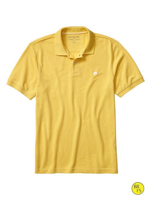 Banana Republic Mens Factory Elephant Logo Polo Size Xl - Provence Yellow